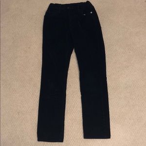 Navy Gap Denim Stretch Slim Pants